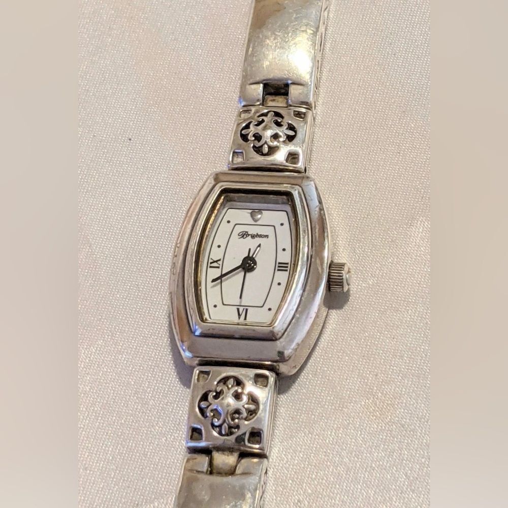 Brighton Tribeca Vintage Watch 8” Silver Plated, Needs Battery #silver #vintage